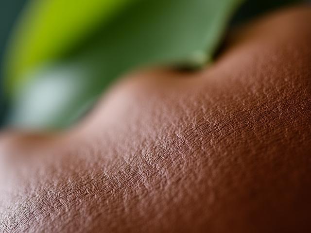 Macro shot of vegan leather alternative made from fruit fibers